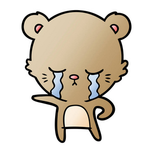 悲伤卡通熊图片