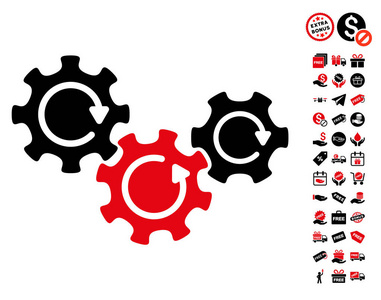 传动齿轮旋转图标免费奖金
