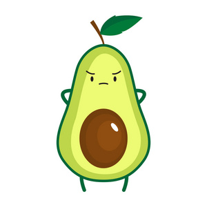 鳄梨卡通图图片