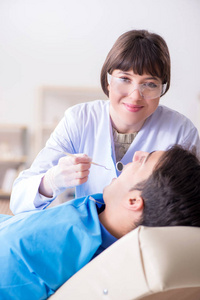 定期检查和填写病人就诊牙医
