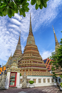 佛寺是美丽的神庙在曼谷，泰国
