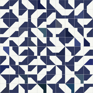 抽象现代风格的几何瓷砖无缝图案