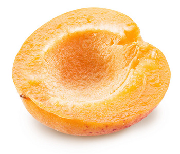 熟杏截面。剪切路径
