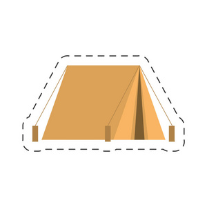 野营帐篷图标图像