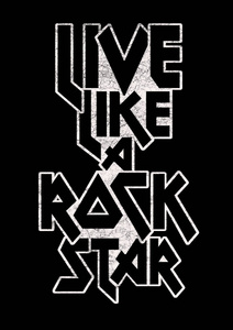 明星活页夹口号t恤的摇滚口号图形照片