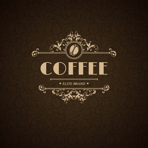 矢量插画徽标咖啡屋, 咖啡厅, 咖啡厅, 菜单, 商务标志, 标识
