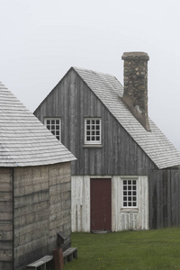 加拿大新斯科舍省路易斯堡路易斯堡布雷顿角岛的城堡村庄里的房子