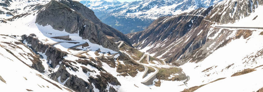 Gotthardpass，Tremola 谷视图