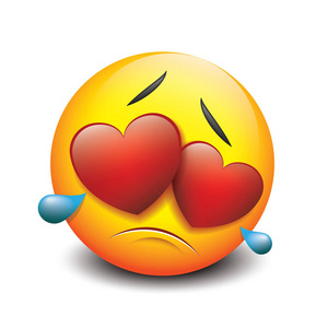 emoji 表情, 笑脸向量例证红心锐利简单的红色矢量图标