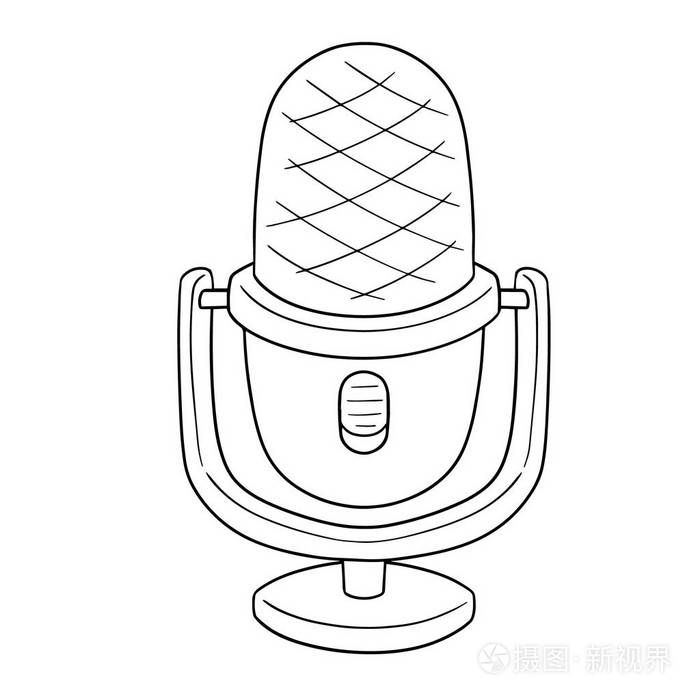 向量集的麦克风插画-正版商用图片0g99j5-摄图新视界