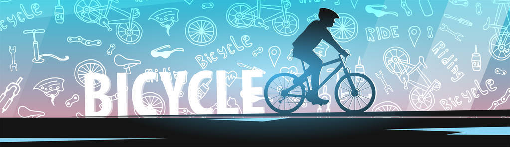 自行车banner图片-自行车banner素材-自行车banner插画-摄图新视界