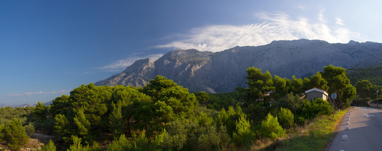 山区 Biokovo 山脉