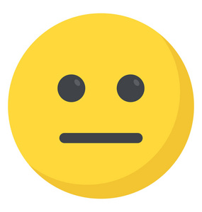 清音无表情脸的平面图标设计照片