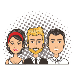 男女相爱的漫画图片