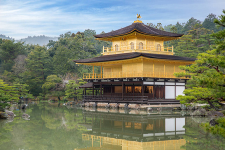 金阁寺 金阁 在京都，日本