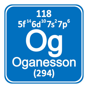 周期性表元素 oganesson 图标