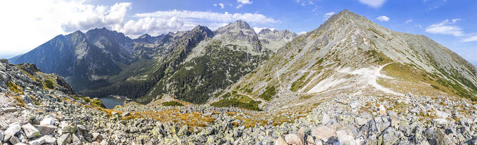 斯洛伐克高 Tatras 山脉全景