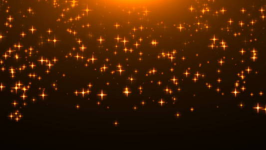 金色闪闪发光的星星在黑色, 许多粒子, 庆祝3d 渲染背景