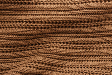 布朗针织织物背景