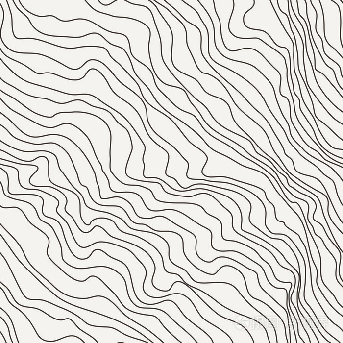 无缝的弧形线条的图案