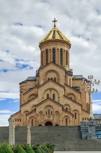 圣三一教堂的第比利斯，格鲁吉亚