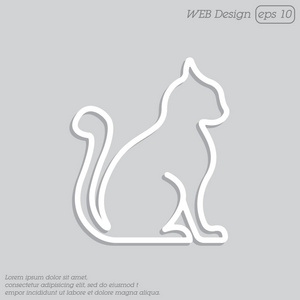 猫图标的轮廓照片