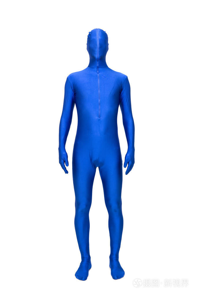 在morphsuit 神秘蓝皮人