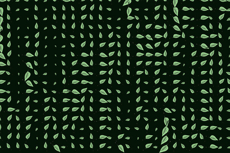 形状的叶子绘制, 抽象的背景图案。封面, 12月