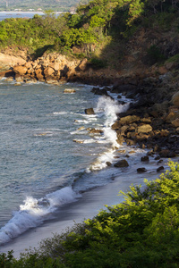 在海滩上的海浪