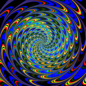 蓝色旋转光线gif图片