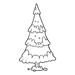 免费月饼雪圣诞树线图照片