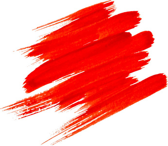 红色水彩纹理漆染亮画笔笔触笔笔记本和作文中的眼镜线条偶像.