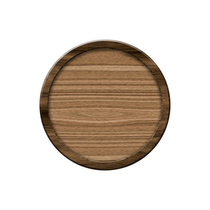 木徽章以圈子形式的木头边界