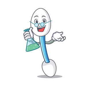 棉花棉签教授人物卡通照片