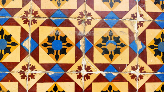 阿苏莱霍斯，葡萄牙瓷砖，里斯本，葡萄牙