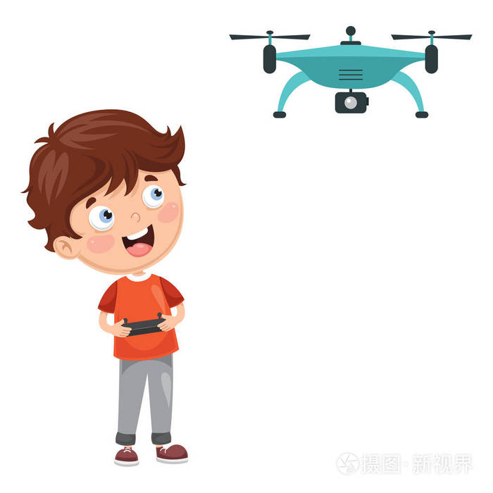 平面无人机矢量图解