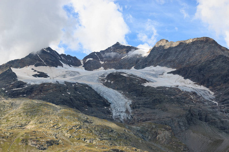 冰川在 Bernina 通行证