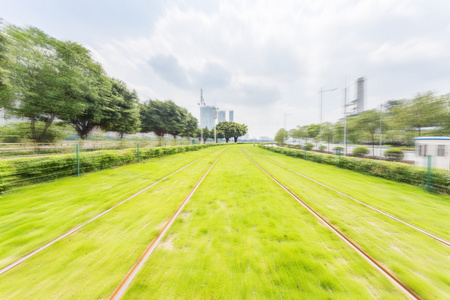 铁路以及树木和格陵兰岛