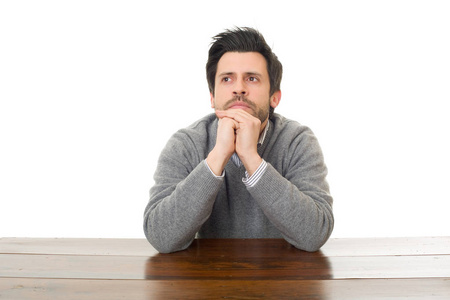 悲伤的工人人担心图片