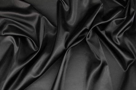 黑色丝绸面料照片