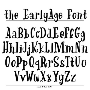 手绘矢量字母表。为您设计的书法字母