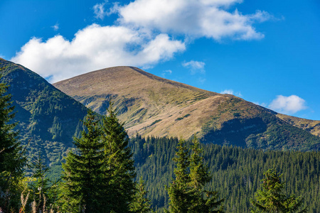 Hoverla 山的风景, 乌山脉, 乌克兰, 