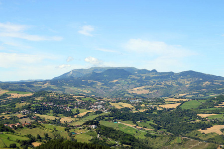 亚平宁山脉圣马力诺意大利景观