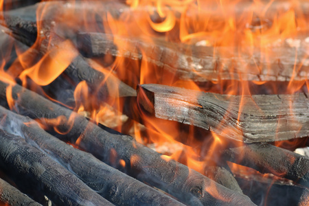 火烧柴木背景图片