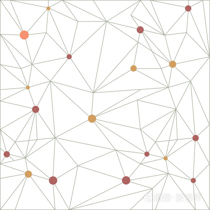 矢量图和图形线条.抽象的几何背景分子结构