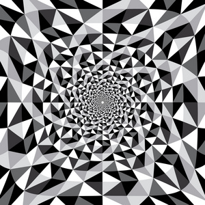 黑色三角黑色和白色三角矢量螺旋背景纹理照片