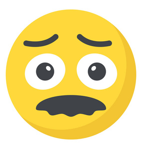 带胡子的 emoji 表情显示绅士表达式插画