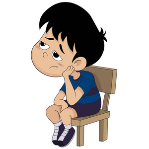 可爱的孩子,无聊的一切照片