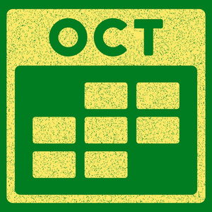 10 月日历网格肌理质感图标