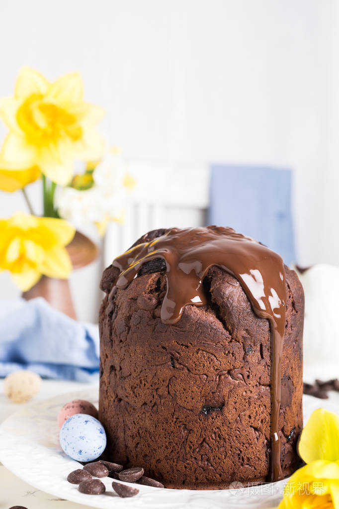 复活节正统甜巧克力面包照片-正版商用图片0gc18y-摄图新视界